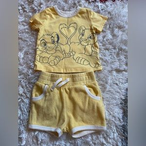 Disney brand baby shorts set size 12M